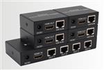 EXTENSOR Y SPLITTER HDMI 1X4 RJ45 CAT.6 60 MTS.