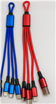 CABLE DE CARGA LIGTHING+USB-C+MICRO USB  A USB
