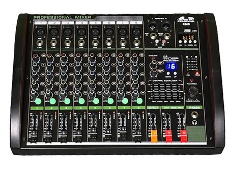 CONSOLA SONIDO XM8 GBR 8 CANALES MP3 EQ.