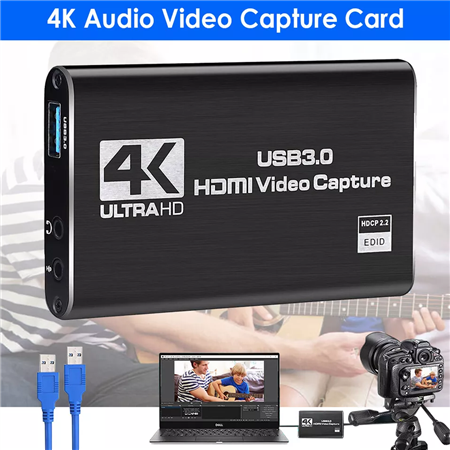 CAPTURADOR  VIDEO HDMI 4K C/LOOP  USB3.0
