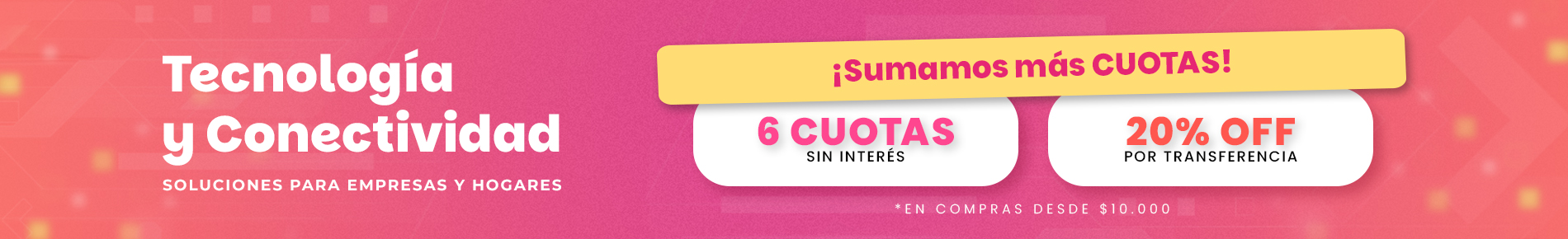 Promociones - 6 cuotas sin interés | Desktop